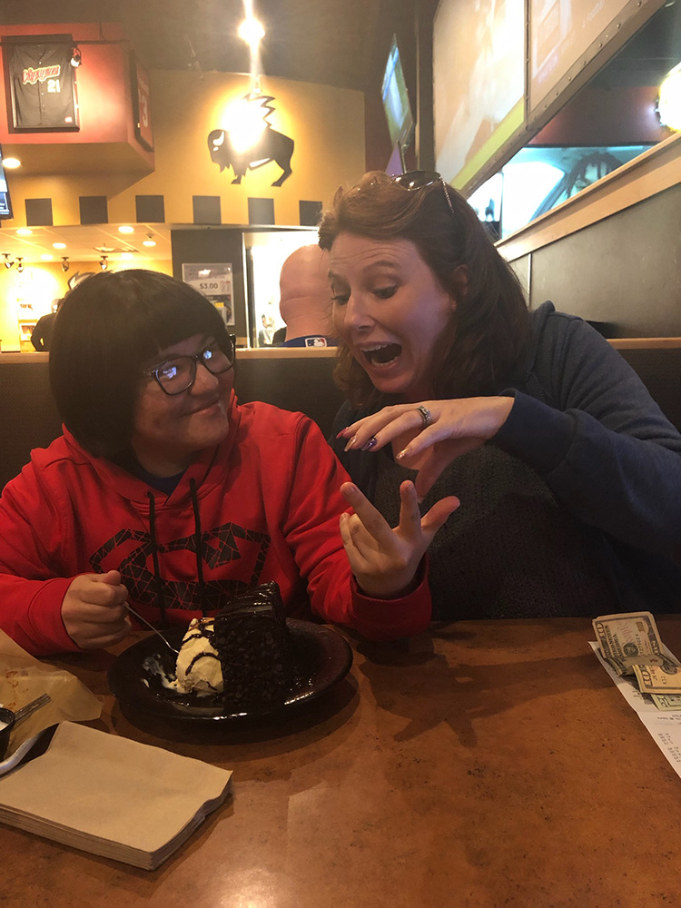 people eating at restaurant